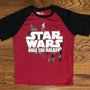 Star Wars Rule The Galaxy Short Sleeve Red Black T-Shirt Men's Large